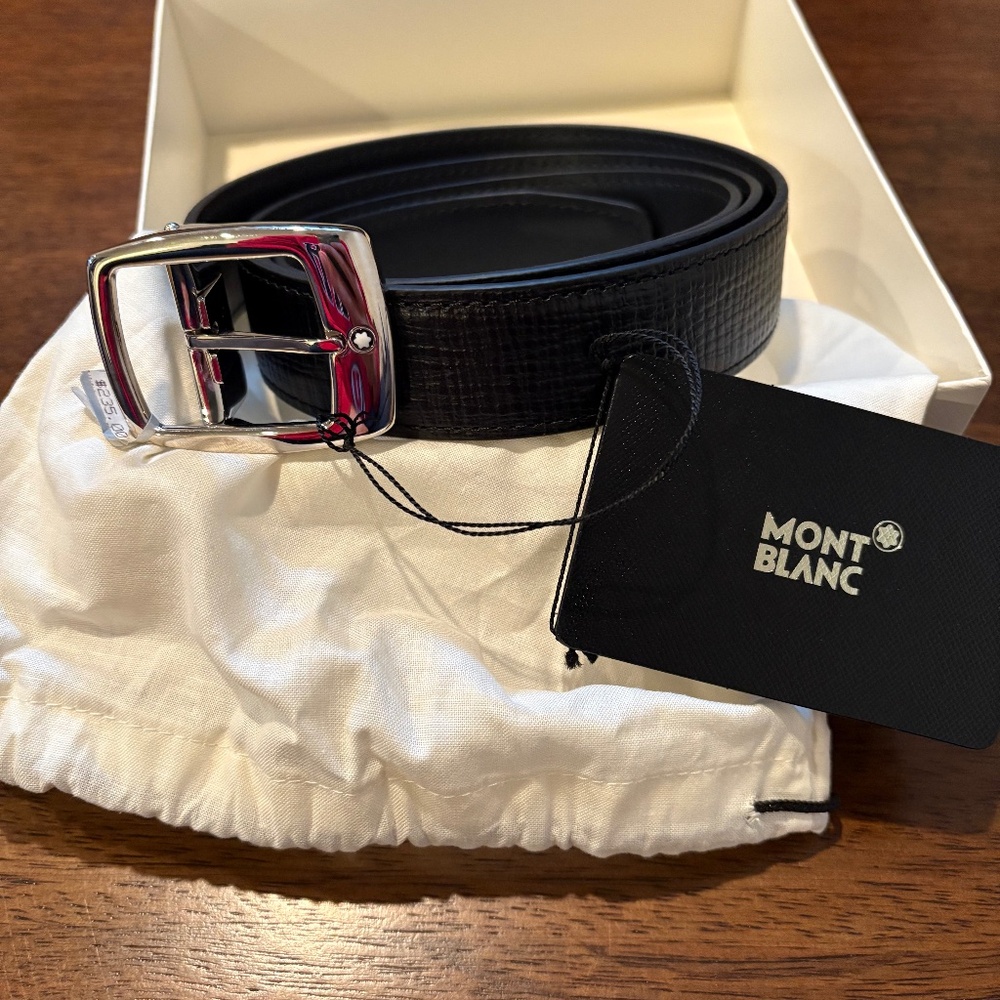 Montblanc Belt Black Casual Line Brand New In Box with Tags